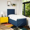 vidaXL Boxspringbett mit Matratze Blau 100x200 cm Stoff 3293490 Bild 5