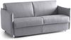 Dmora 2-Sitzer Schlafsofa Verceia, Schlafsofa fürs Wohnzimmer, gepolstert, abnehmbar, 100 % Made in Italy-Qualität, 160x95 h90 cm, Grau Bild 2