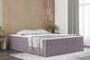 Boxspringbett Schlafzimmerbett PRIMA 160x220cm Stoff Violett inkl. Bettkasten Bild 2