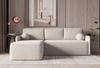 Selsey 'Bloom' Ecksofa mit Schlaffunktion, Bouclé-Bezug in Beige, 92 x 212 x 142 cm Bild 2