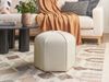 Pouf WISHEK Samtstoff Hellbeige Bild 3