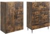 vidaXL Schrankset 2 pcs Geräucherte Eiche 66 x 34,5 x 90 cm 3416642 Bild 3