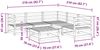 vidaXL 6-tlg. Garten-Sofagarnitur Wachsbraun Massivholz Kiefer 3299442 Bild 2