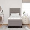 vidaXL Boxspringbett mit Matratze mit Kopfteil Taupe 90 x 200 cm Stoff 3339361 Bild 3