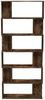 Bücherregal | Raumteiler Regal Räuchereiche 80x24x192 cm Holzwerkstoff Bild 5