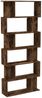 Bücherregal | Raumteiler Regal Räuchereiche 80x24x192 cm Holzwerkstoff Bild 2