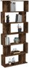 Bücherregal | Raumteiler Regal Räuchereiche 80x24x192 cm Holzwerkstoff Bild 4
