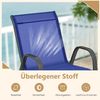 COSTWAY Gartenstuhl (2 St), stapelbarer Terrassenstuhl mit Rückenlehne Bild 3