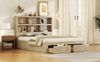 Doppelbett aus Spanplatte mit Stauraum & USB-Anschluss, 160x200 cm, Natur, ohne Matratze Bild 4