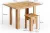 Esstisch mit Stuhl Roman Goldkraft Eiche 60 x 90 cm Vicco Bild 3