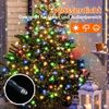 SALCAR 1,5m Weihnachtsbaum Lichterkette mit Ring und 8 Girlanden Bild 3