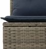 vidaXL 6-teiliges Gartensofa-Set mit Kissen, grau, Polyrattan 3220210 Bild 4