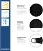 Lumaland Sonnensegel inkl. Befestigungsseile, 100% HDPE mit Stabilisator für UV Schutz, Rechteck 5x7 Meter schwarz Bild 4