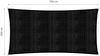 Lumaland Sonnensegel inkl. Befestigungsseile, 100% HDPE mit Stabilisator für UV Schutz, Rechteck 5x7 Meter schwarz Bild 3