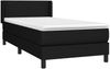 vidaXL Boxspringbett mit Matratze Schwarz 90x200 cm Stoff 3129523 Bild 3