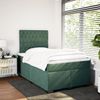 vidaXL Boxspringbett mit Matratze Dunkelgrün 120x190 cm Samt 3290867 Bild 3