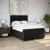 vidaXL Boxspringbett mit Matratze Schwarz 140x190 cm Stoff 3290485 Bild 3