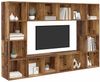 vidaXL TV-Schrankset 4 pcs Braun 37 x 37 x 142,5 cm Holzwerkstoff 3393543 Bild 3