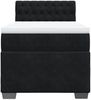 vidaXL Boxspringbett mit Matratze Schwarz 80x200 cm Samt 3286170 Bild 4