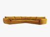Micadoni Ecksofa Kaelle 7-Sitzer Samt Bluvel Gelb Bild 2