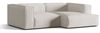 Micadoni Ecksofa Nuria 3-Sitzer Rechts Boucle Grau Beige Melange Bild 2