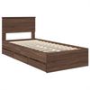vidaXL Bettrahmen Braun Eichen-Optik 75 x 190 cm Ingenieurs Holz 3408039 Bild 4