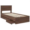 vidaXL Bettrahmen Braun Eichen-Optik 75 x 190 cm Ingenieurs Holz 3408039 Bild 5