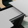 Esstisch Fenaro Weiß/Schwarz 120 x 80 cm ausziehbar Vicco Bild 4