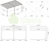 Weide Deluxe Plus | Wand Pergola | Voll Aluminium | 4 x 6 M | Lamellendach anthrazit Bild 5