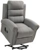HOMCOM Massagesessel Sessel mit Aufstehhilfe, Fernsehsessel mit Leinenoptik (Relaxsessel, 1-St, Kinosessel), bis 150 kg belastbar, Hellgrau Bild 5