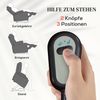 HOMCOM Massagesessel Sessel mit Aufstehhilfe, Fernsehsessel mit Leinenoptik (Relaxsessel, 1-St, Kinosessel), bis 150 kg belastbar, Hellgrau Bild 3