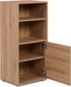 Finori Fyn 20C Regal, weiß | Regal für Wohnzimmer | Maß: B x H x T ca. 46 x 96,5 x 33,5 cm | Regal mit 2 Fächern und 1 Tür Bild 3