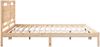 vidaXL Massivholzbett Extra Lang ohne Matratze 180x210 cm 3309191 Bild 5