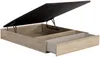 Vente-unique - HESTIA Lattenrost und Bettrahmen Holz, Platte Beige - B 140 cm x H 34 cm x L 190 cm Bild 4