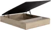 Vente-unique - HESTIA Lattenrost und Bettrahmen Holz, Platte Beige - B 140 cm x H 34 cm x L 190 cm Bild 3