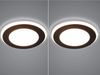 Runder LED Deckeneinbaustrahler 2er Set in Schwarz matt Ø 14,8cm Bild 3