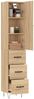 vidaXL Highboard Sonoma-Eiche 34,5x34x180 cm Holzwerkstoff 3198884 Bild 3