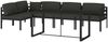vidaXL 6-tlg. Garten-Lounge-Set mit Kissen Aluminium Anthrazit 3115916 Bild 3