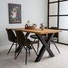 Bronx71 Tischgestell X-Form Medi Metall schwarz (2er Set) Bild 2
