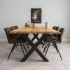 Bronx71 Tischgestell X-Form Medi Metall schwarz (2er Set) Bild 3