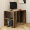Dmora Schreibtisch Bising, Mehrzweckschreibtisch, Bürotisch für PC, Eckschreibtisch, 120x60h75 cm, Walnuss und Anthrazit Bild 5