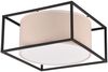 Deckenleuchte ROSS Metall mit Stoffschirm, Quadratisch 30x30cm Bild 2