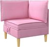 vidaXL Modular Sofa Set mit Stauraum 6 pcs Rosa Stoff 3413727 Bild 4