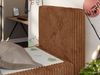 Boxspringbett 90x200 TILIO DUO inkl. Bettkasten & 7-Zonen Multipocket-Matratze, Modernes Jugendbett, Einzelbett - Orange Cord - H3 - Rechts Bild 3