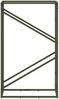 vidaXL Brennholzregal Olivgrün 60x25x100 cm Kaltgewalzter Stahl 864330 Bild 5