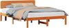 vidaXL Bettrahmen Wachsbraun 150 x 200 cm Massives Kiefernholz 872103 Bild 2
