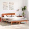 vidaXL Bettrahmen Wachsbraun 150 x 200 cm Massives Kiefernholz 872103 Bild 3
