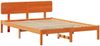 vidaXL Bettrahmen Wachsbraun 150 x 200 cm Massives Kiefernholz 872103 Bild 4