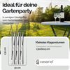 Casaria Stehtisch Bistrotisch Klappbar 60cm Marmor Optik Weiß Grau Bild 4