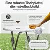 Casaria Stehtisch Bistrotisch Klappbar 60cm Marmor Optik Weiß Grau Bild 3